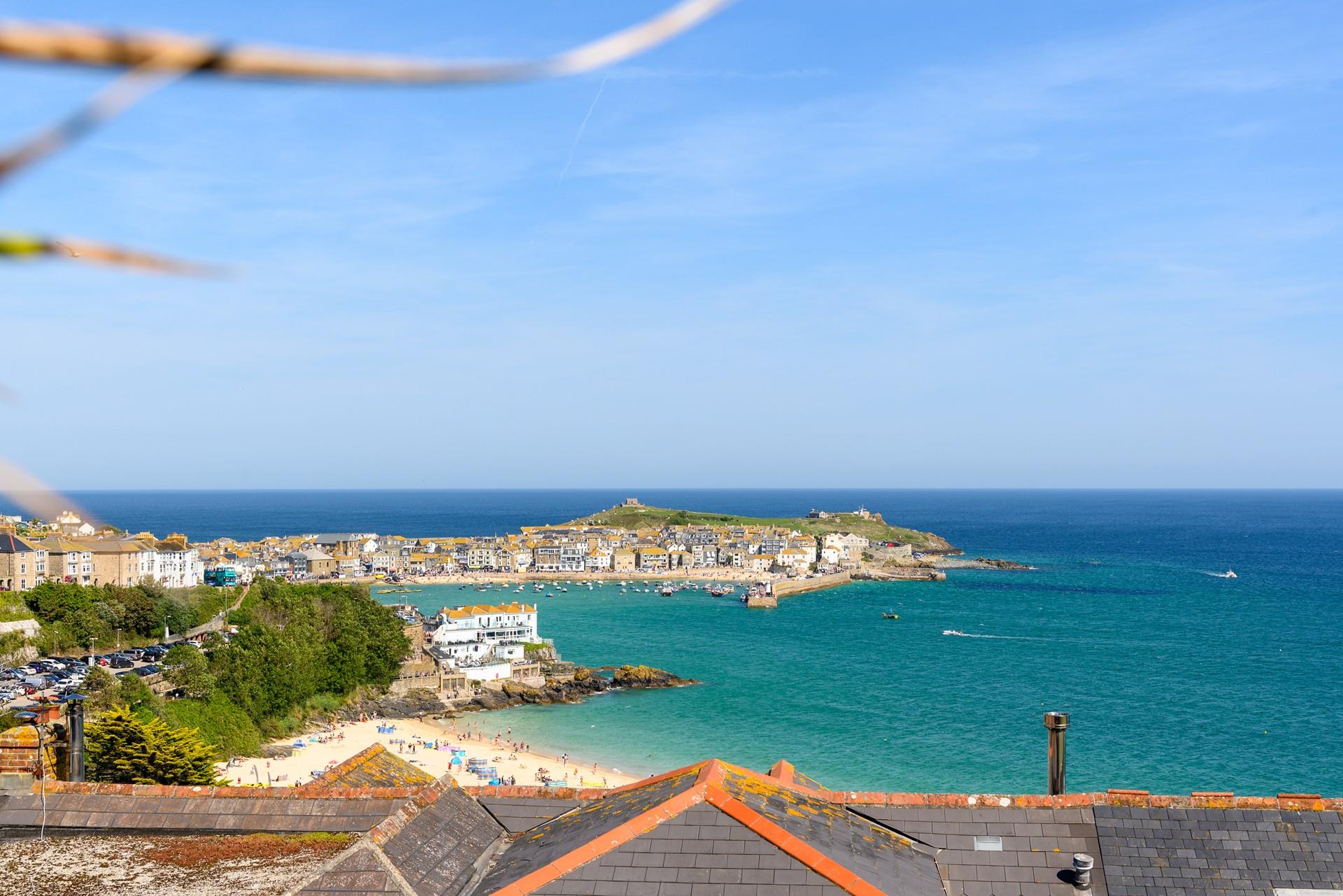 Soak up the views of Porthminster beach from the sitting room.