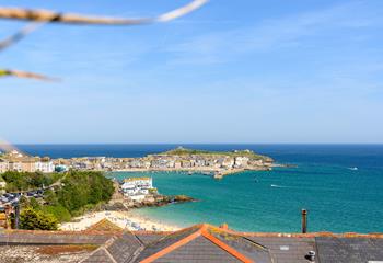 Soak up the views of Porthminster beach from the sitting room.