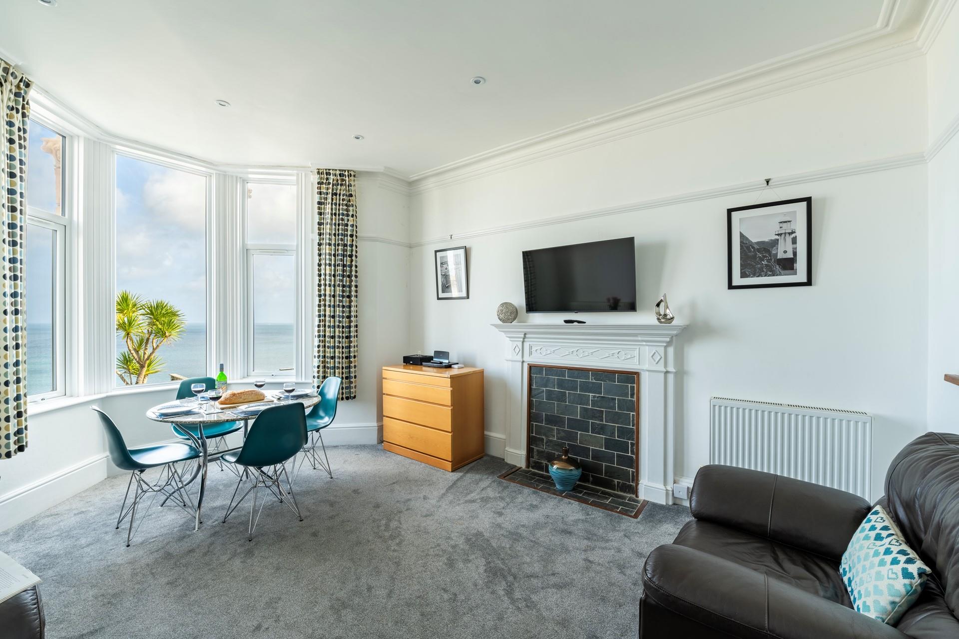 Tuck into a delicious hearty lunch with a view.