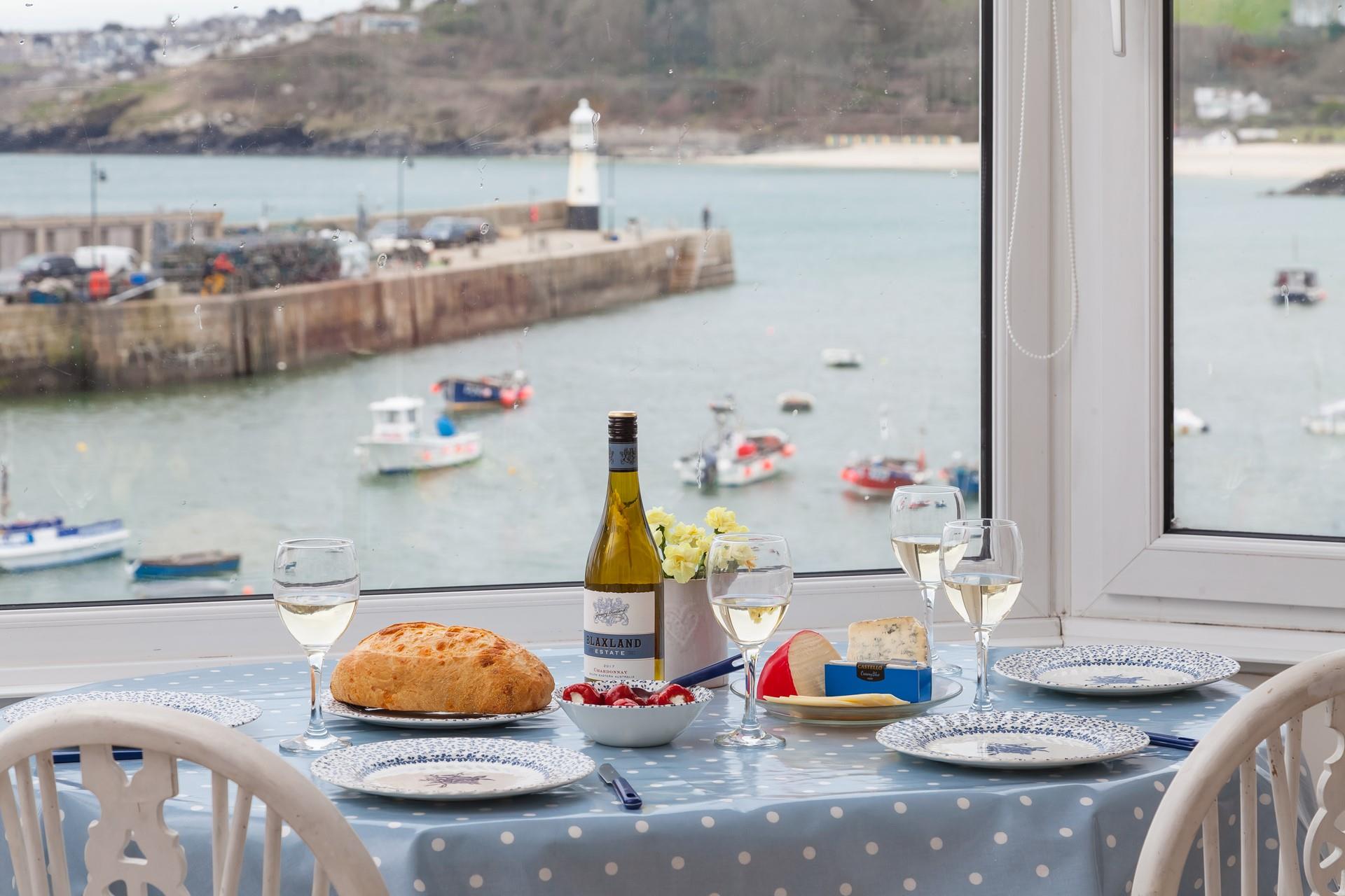 Enjoy dinner with one of the best views in town, all from the comfort of the sitting room.