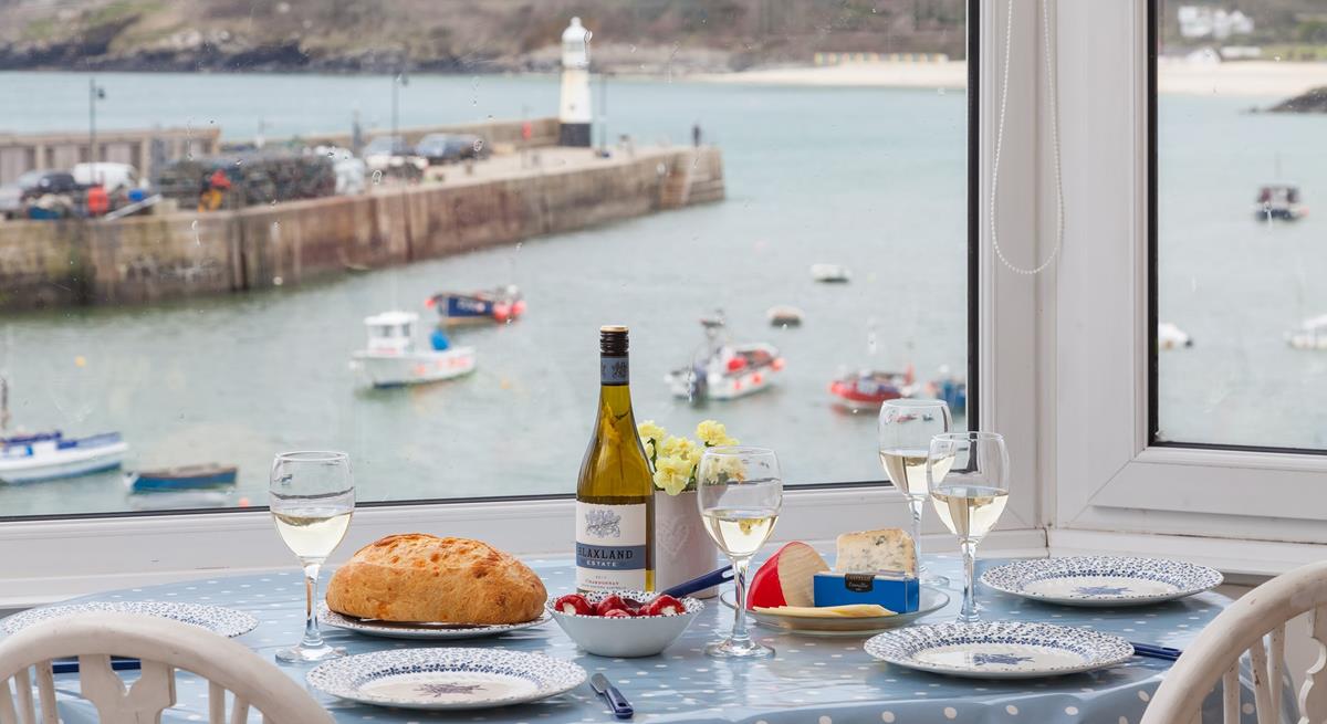 Enjoy dinner with one of the best views in town, all from the comfort of the sitting room.