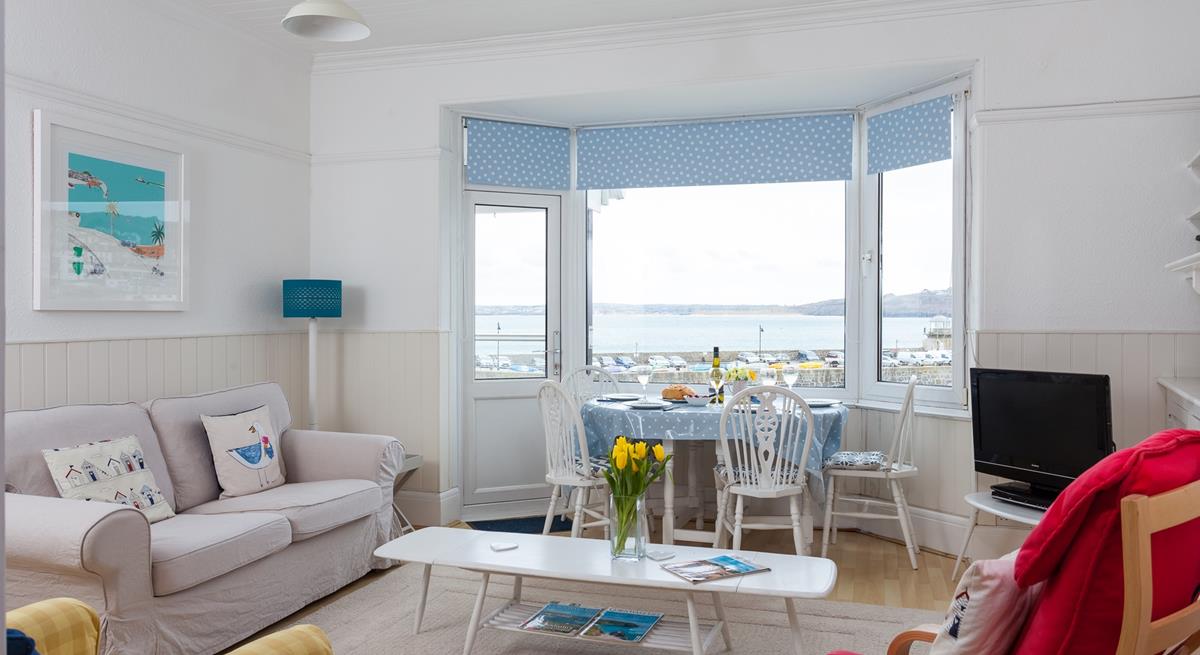 Relax on your sofa with a hot cup of tea after a day spent on the beach.