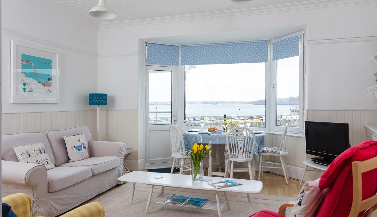 Relax on your sofa with a hot cup of tea after a day spent on the beach.