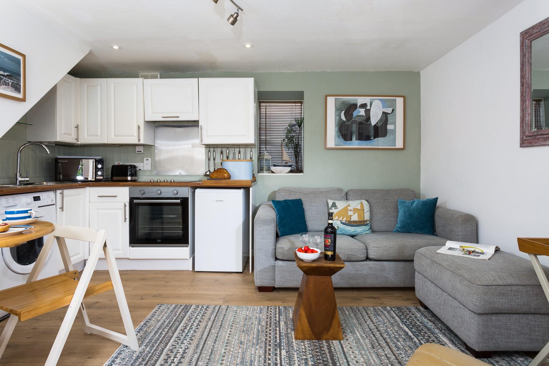 Open plan living ensures the property retains a spacious feel.