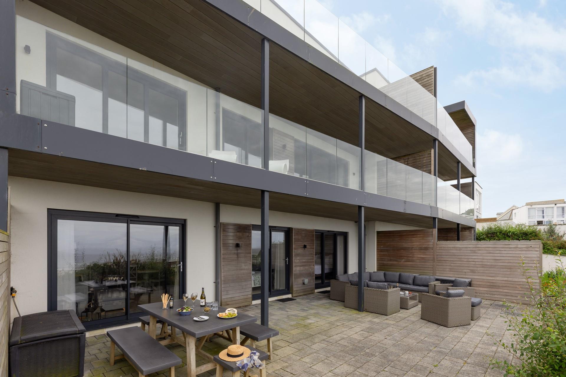 The large terrace is ideal for summer evenings spent al fresco.