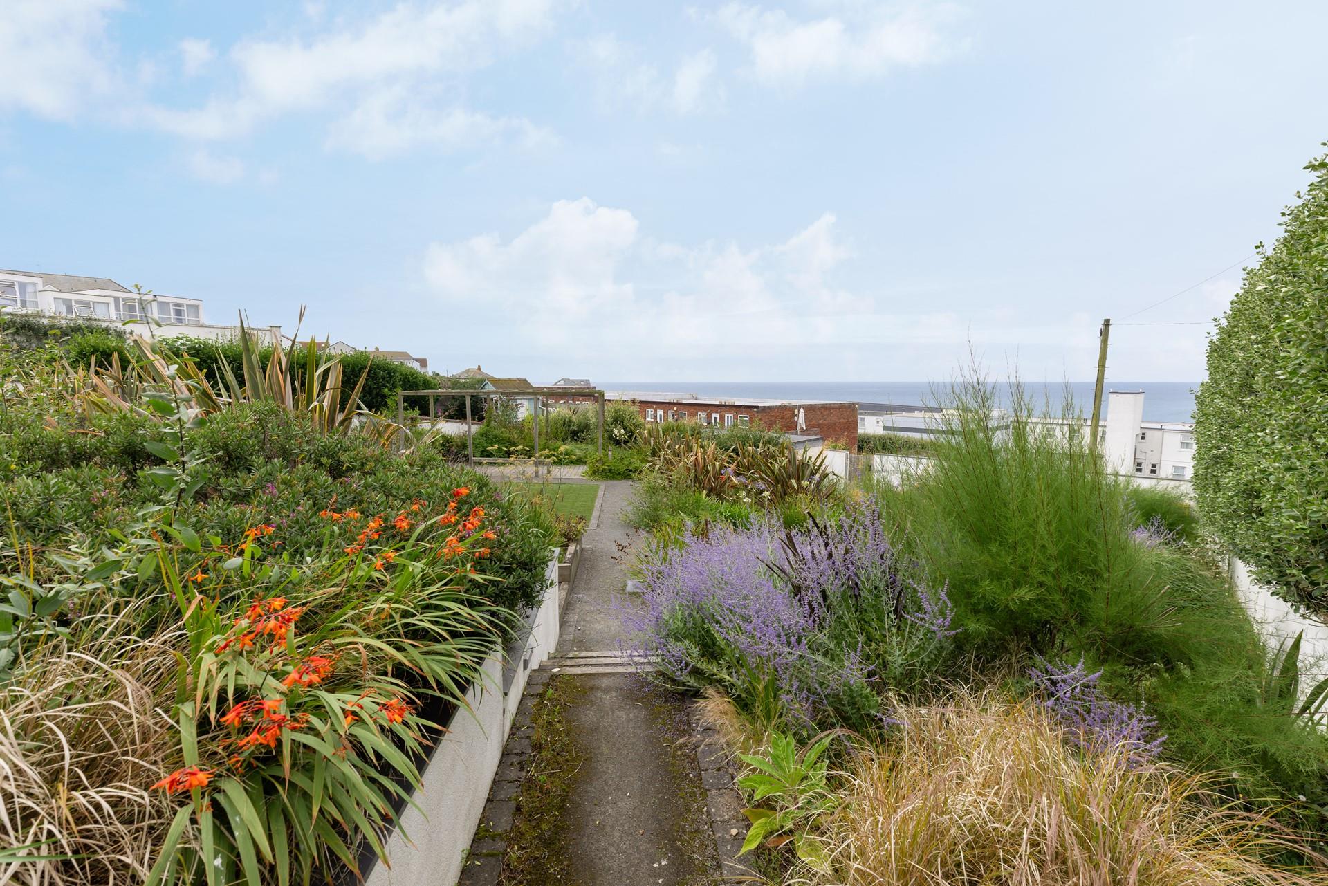 Wander through the blooming terraced gardens.