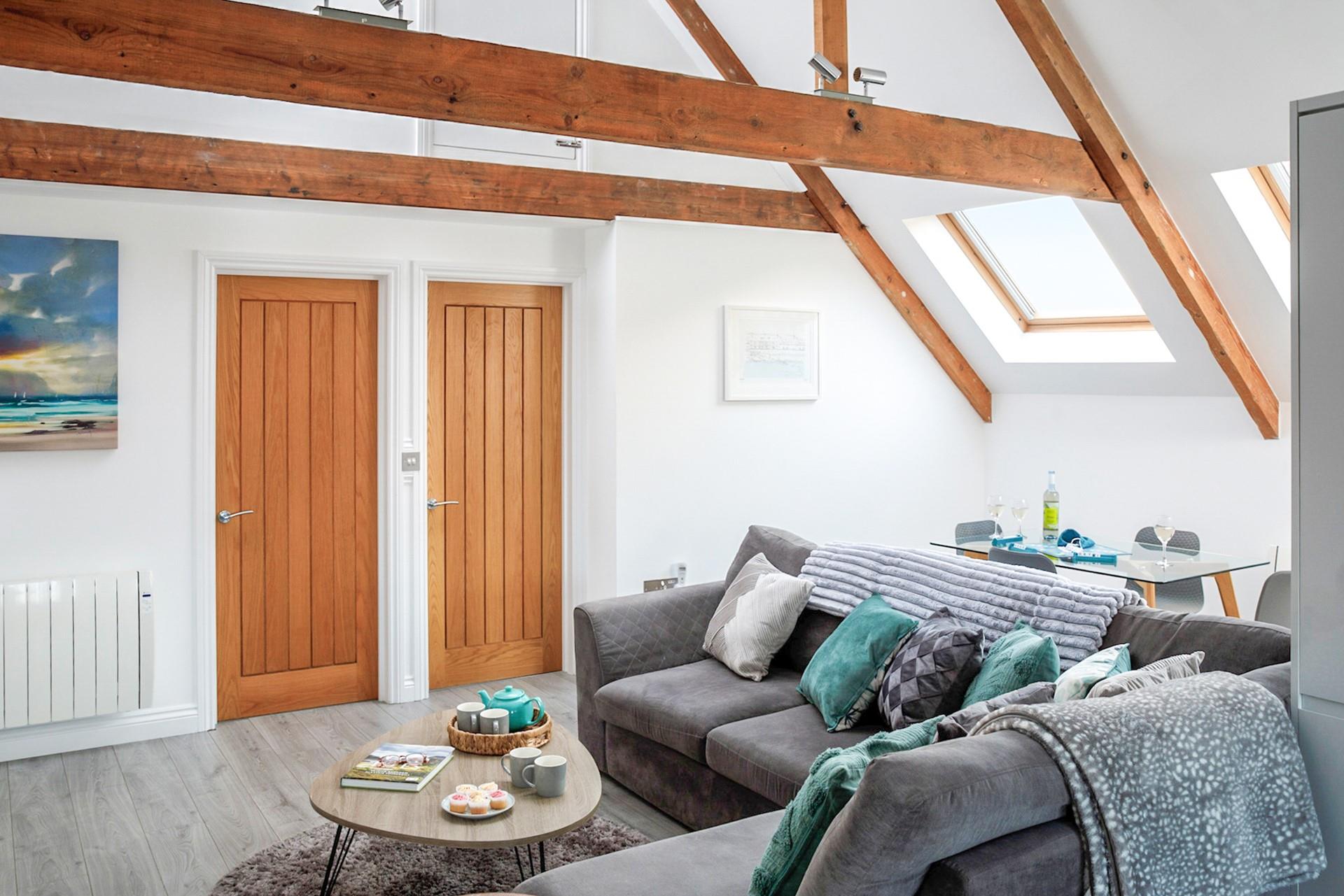 The beams in Links Loft add character and charm.