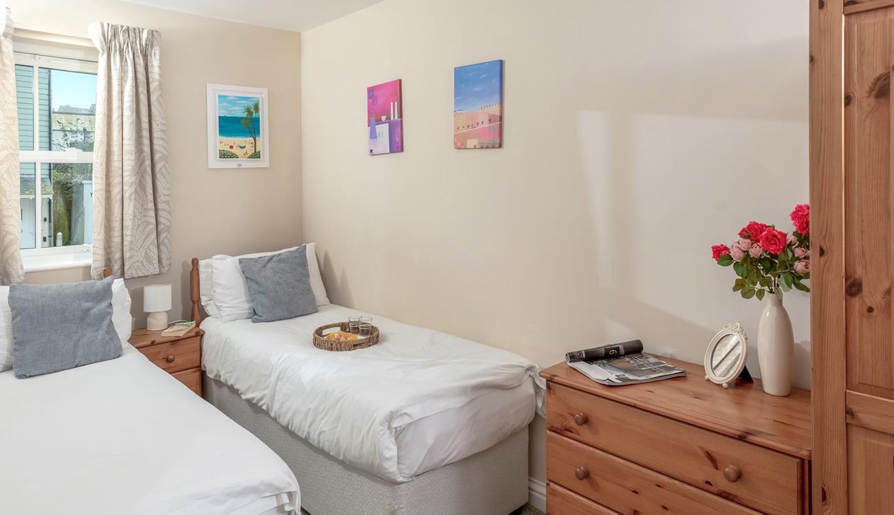 Ample storage offers plenty of space for your holiday wardrobe.