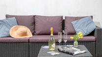 Put your feet up with a glass in hand!
