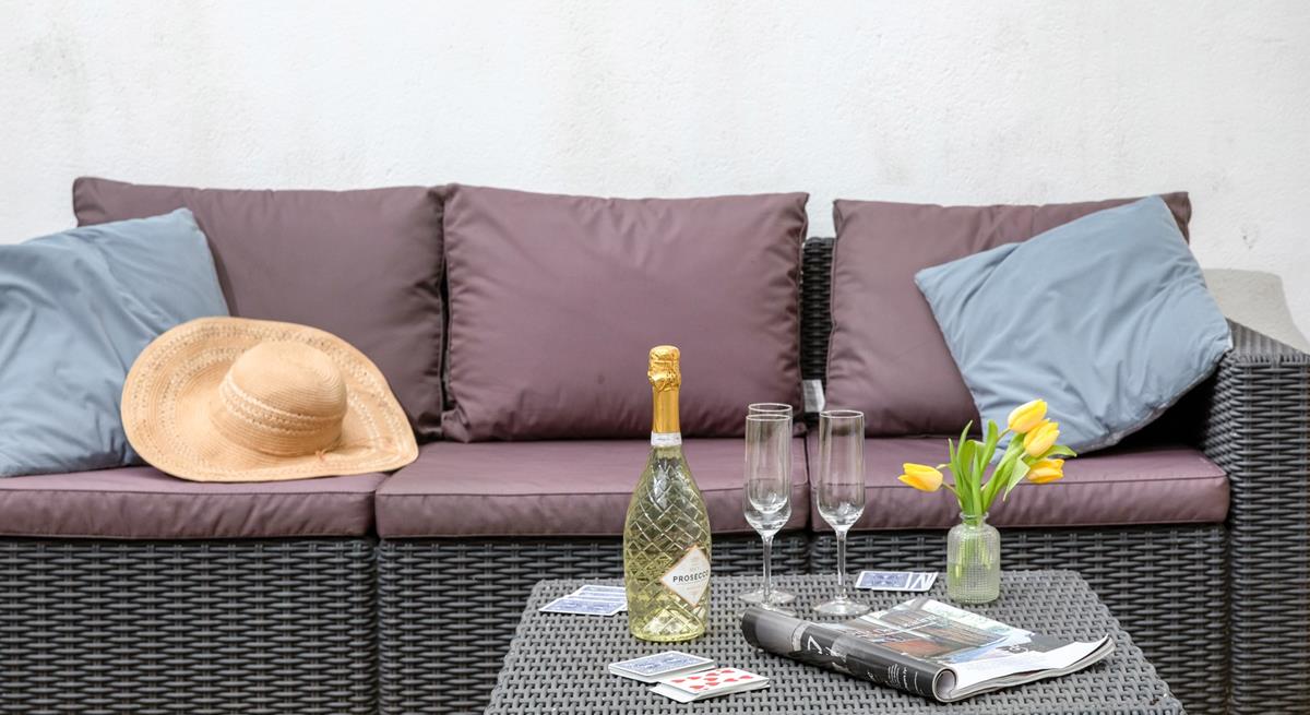 Put your feet up with a glass in hand!