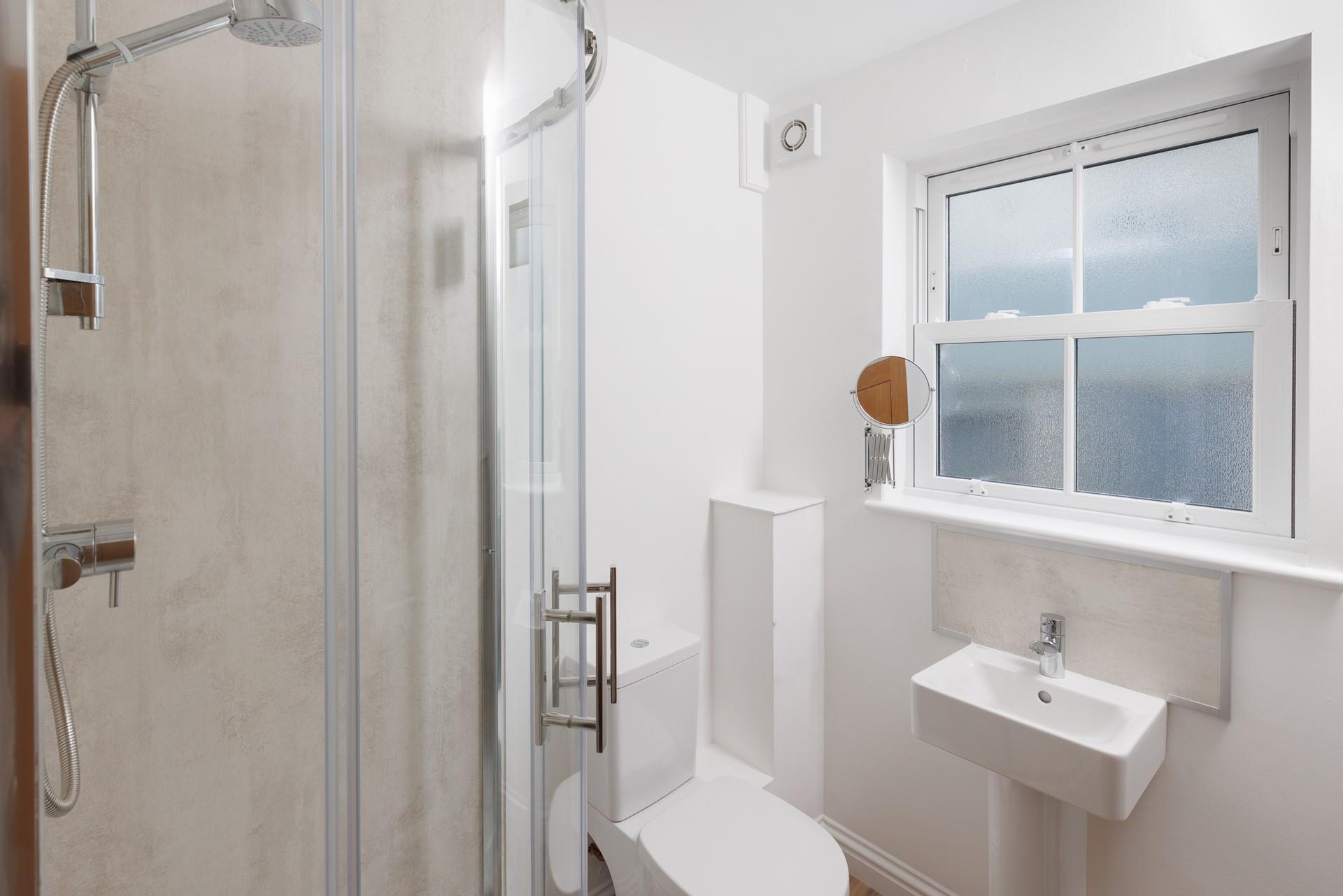 There's a handy downstairs shower room!