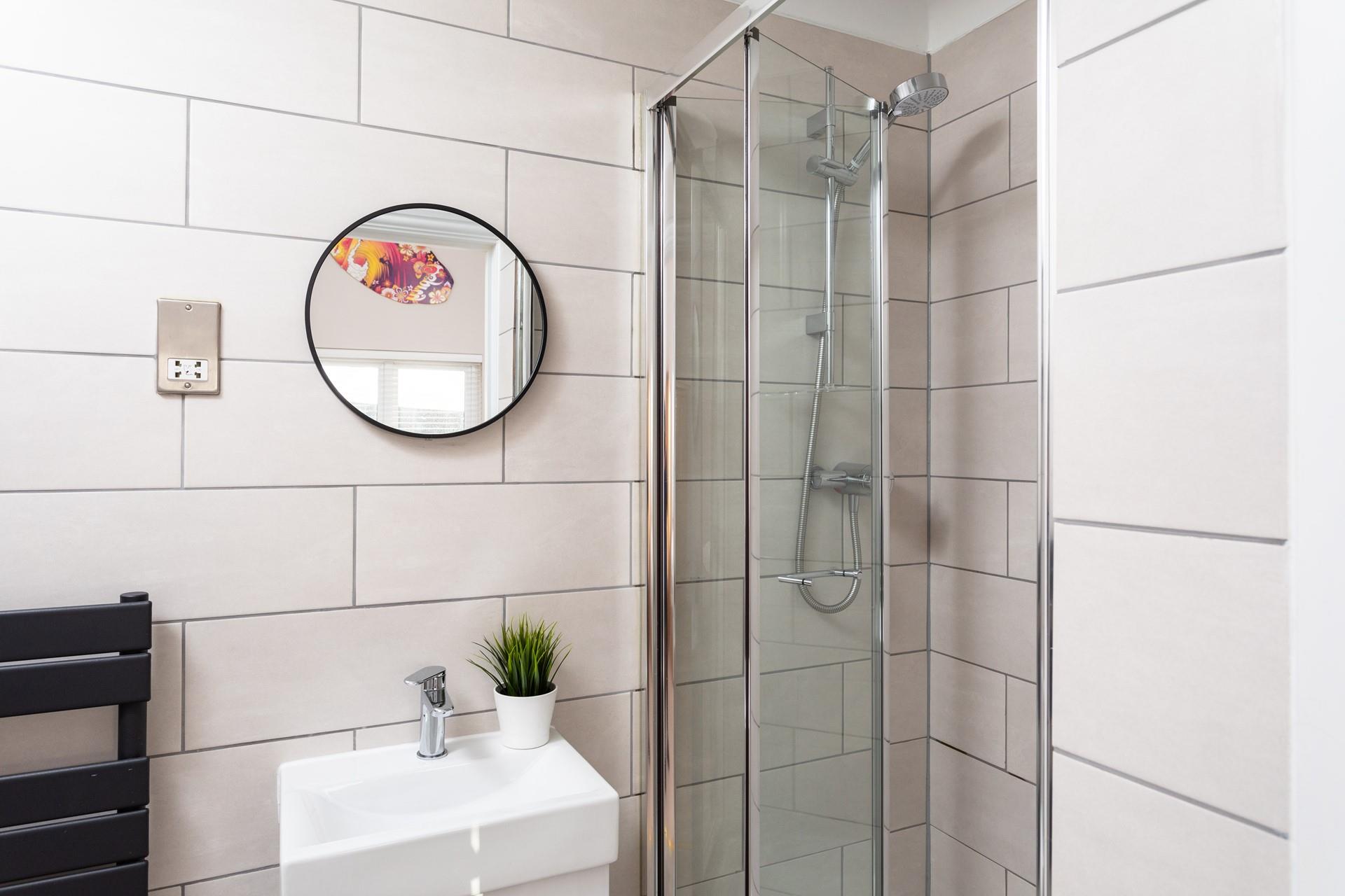 Wash off the sand in the shower and then get ready for an evening in town.