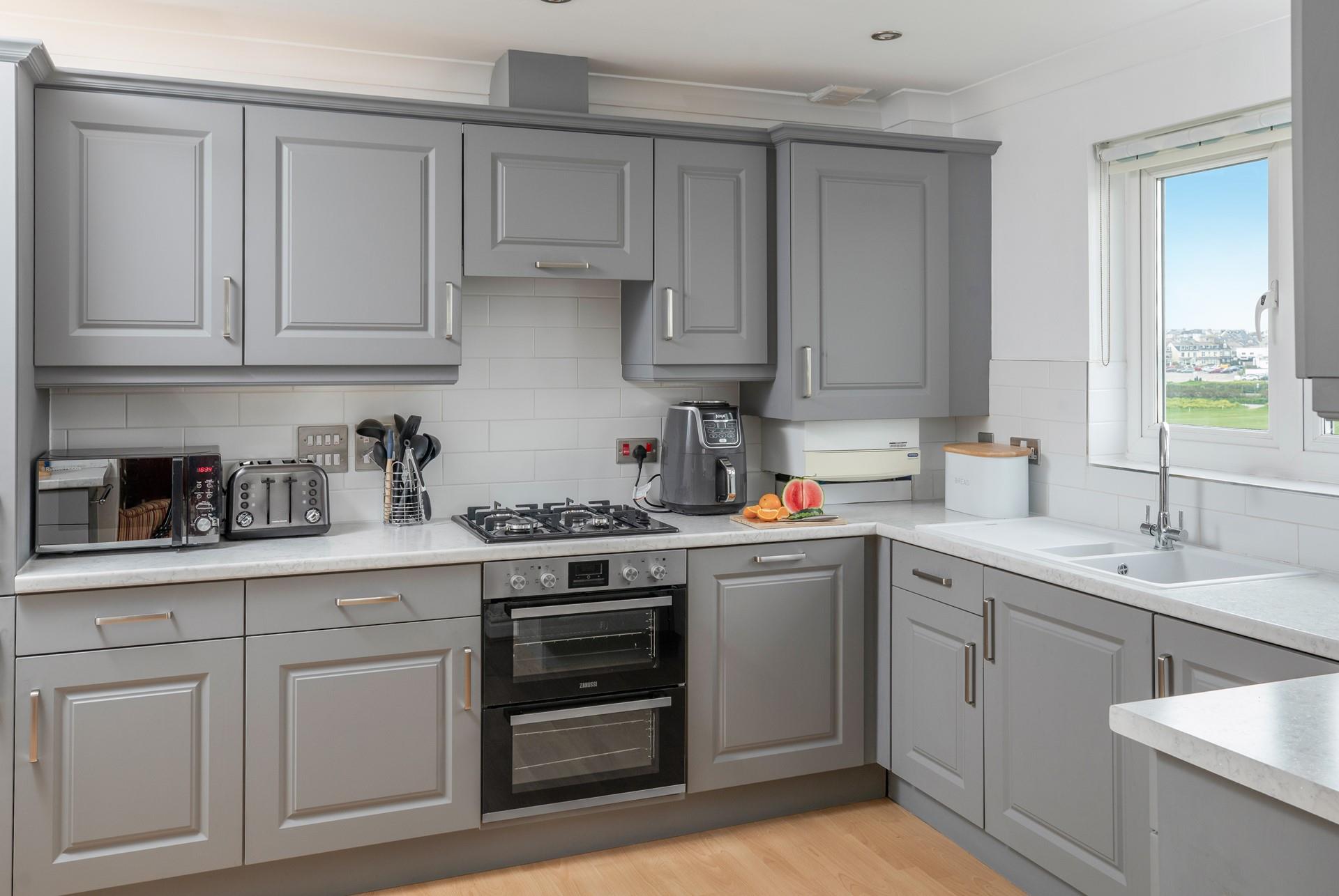 The kitchen is well-equipped, perfect for making a home-cooked meal if you don't fancy venturing out. 