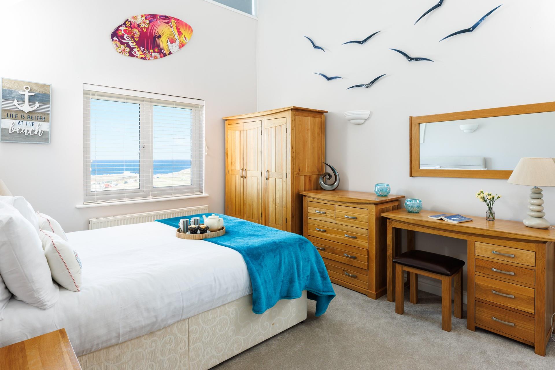 Enjoy breakfast in bed in bedroom 1 before a day of adventures. 