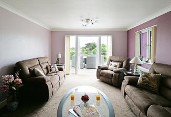 The sitting room is comfortable and perfect for spending quality time as a family.