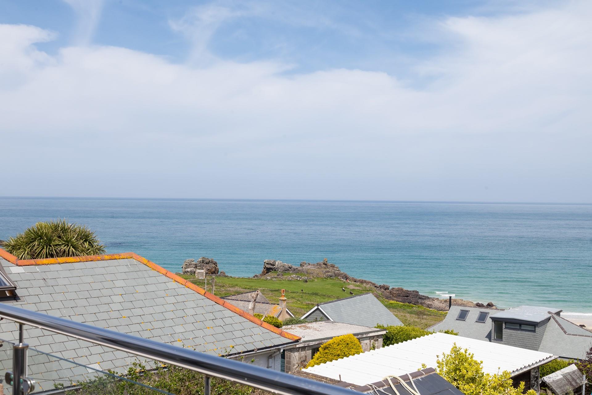 Enjoy a drink out on the balcony as the sun comes down.