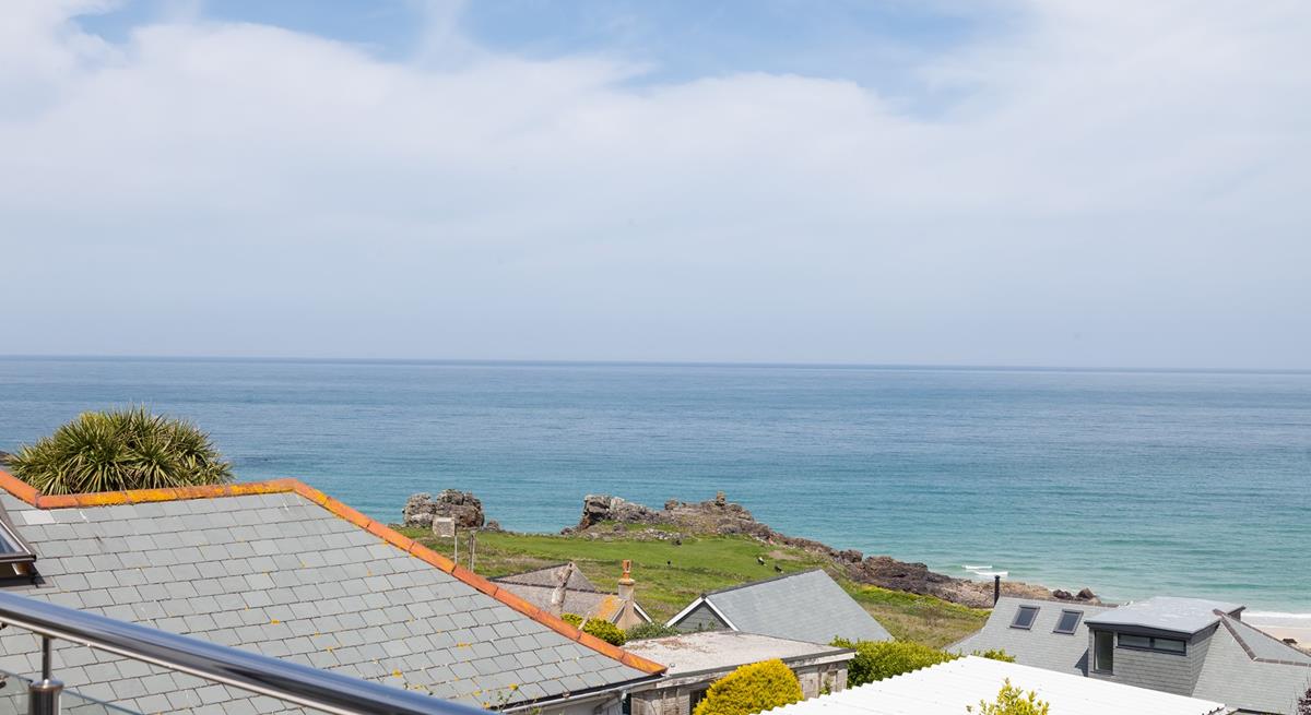 Enjoy a drink out on the balcony as the sun comes down.