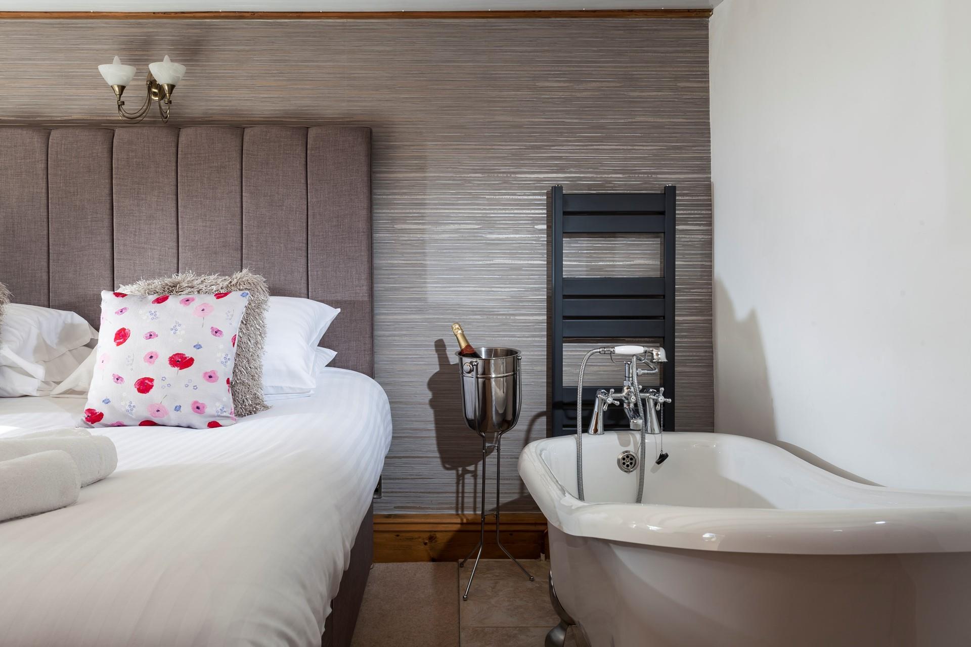 Pop open a bottle of bubbly, lay back in a bath full of bubbles and simply relax.