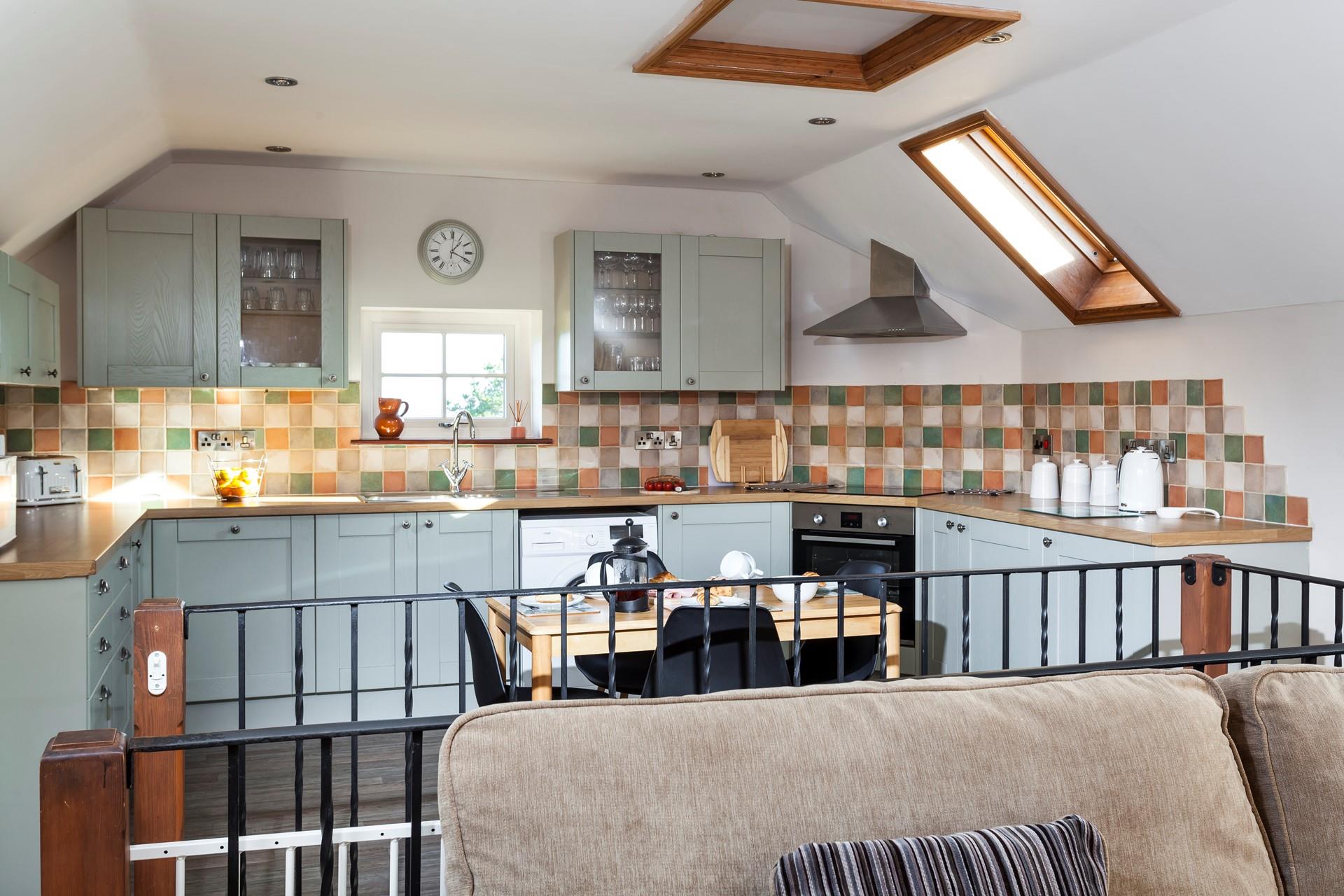 This barn conversion is full of country style character.