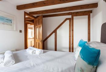 After a meal out in St Ives come back to drift off into a dreamy night's sleep.