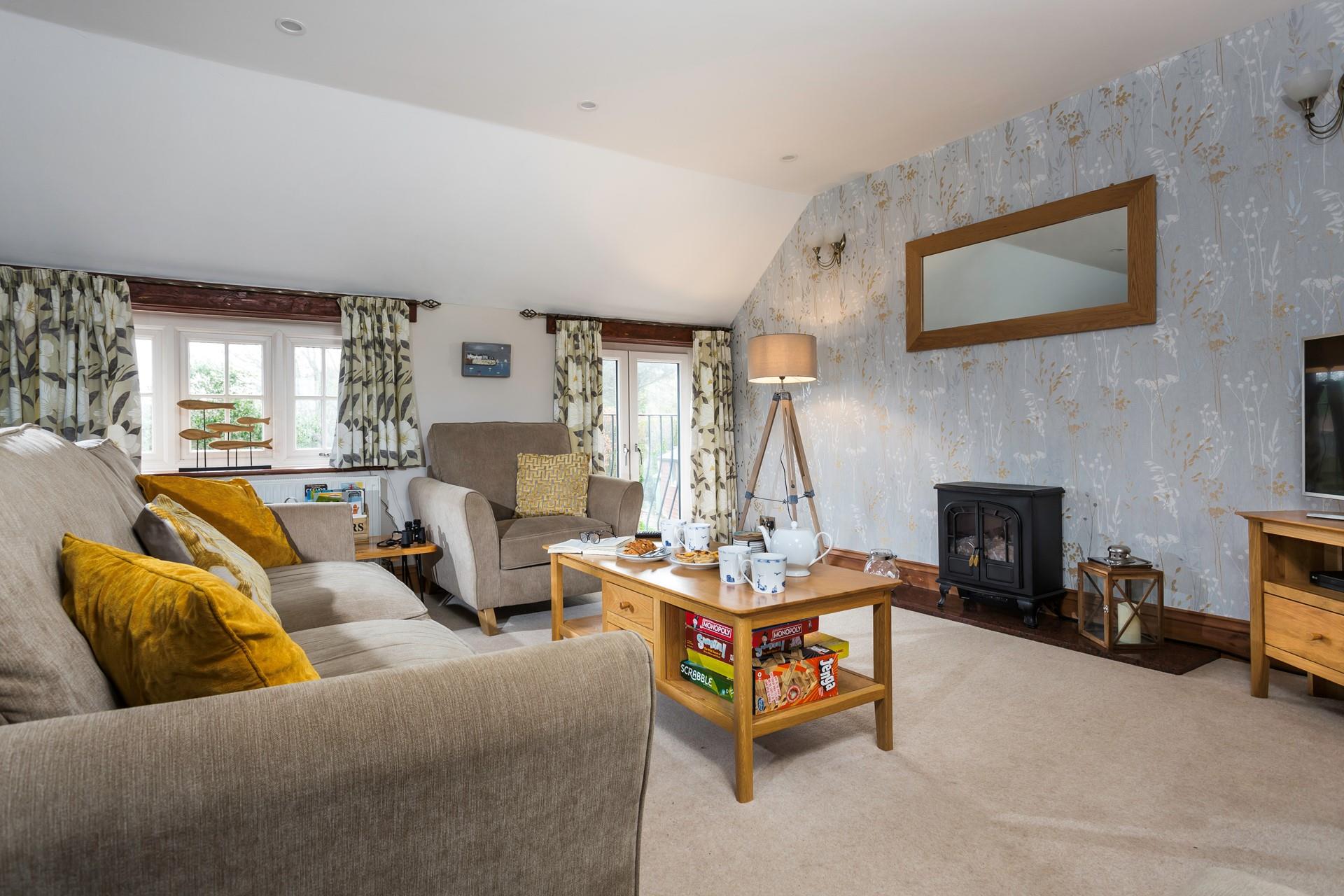 Turn on the electric fire, draw the curtains and settle down to one of your favourite shows. 