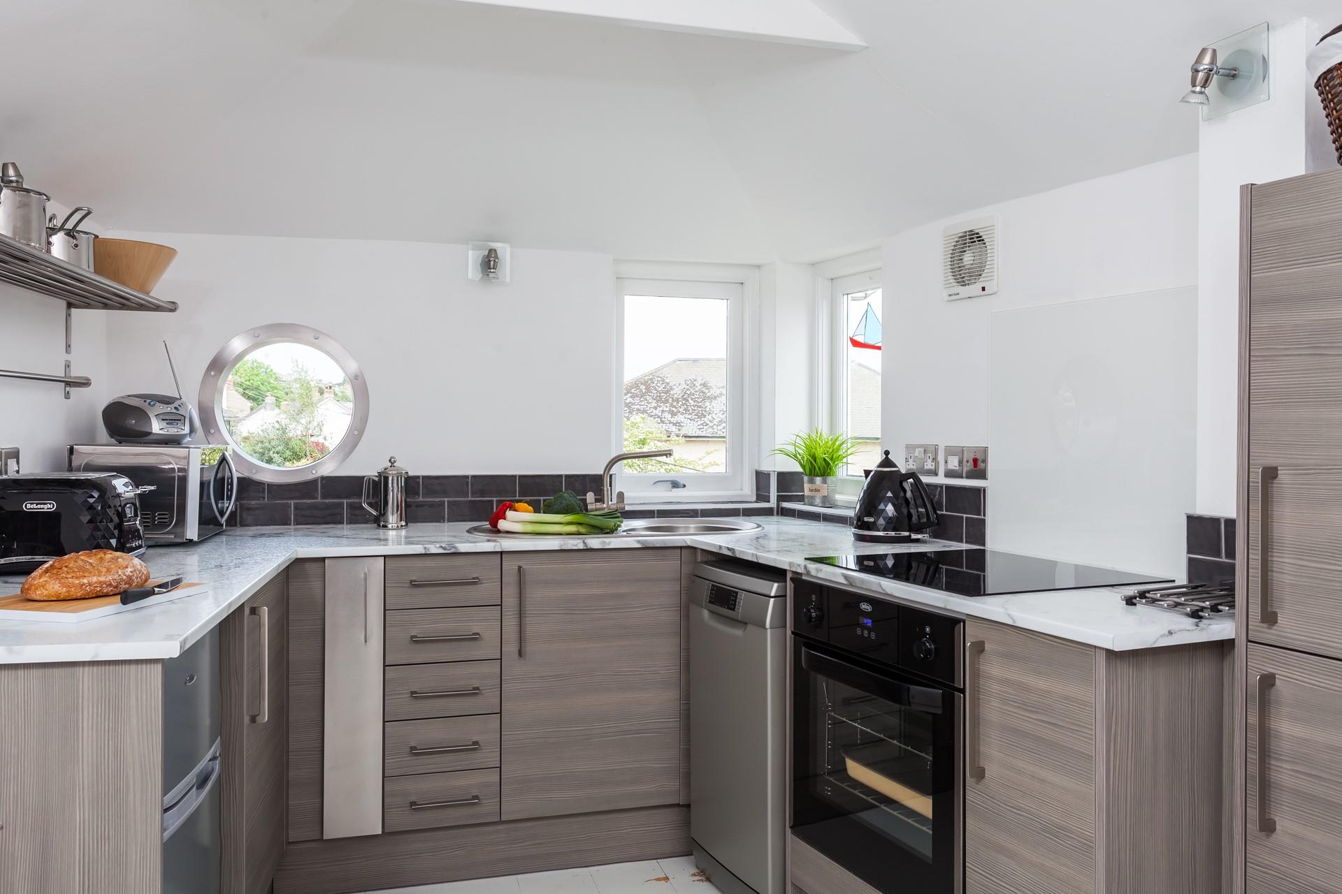 Enjoy views over to St Michael's Mount whilst you cook a delicious meal for two.