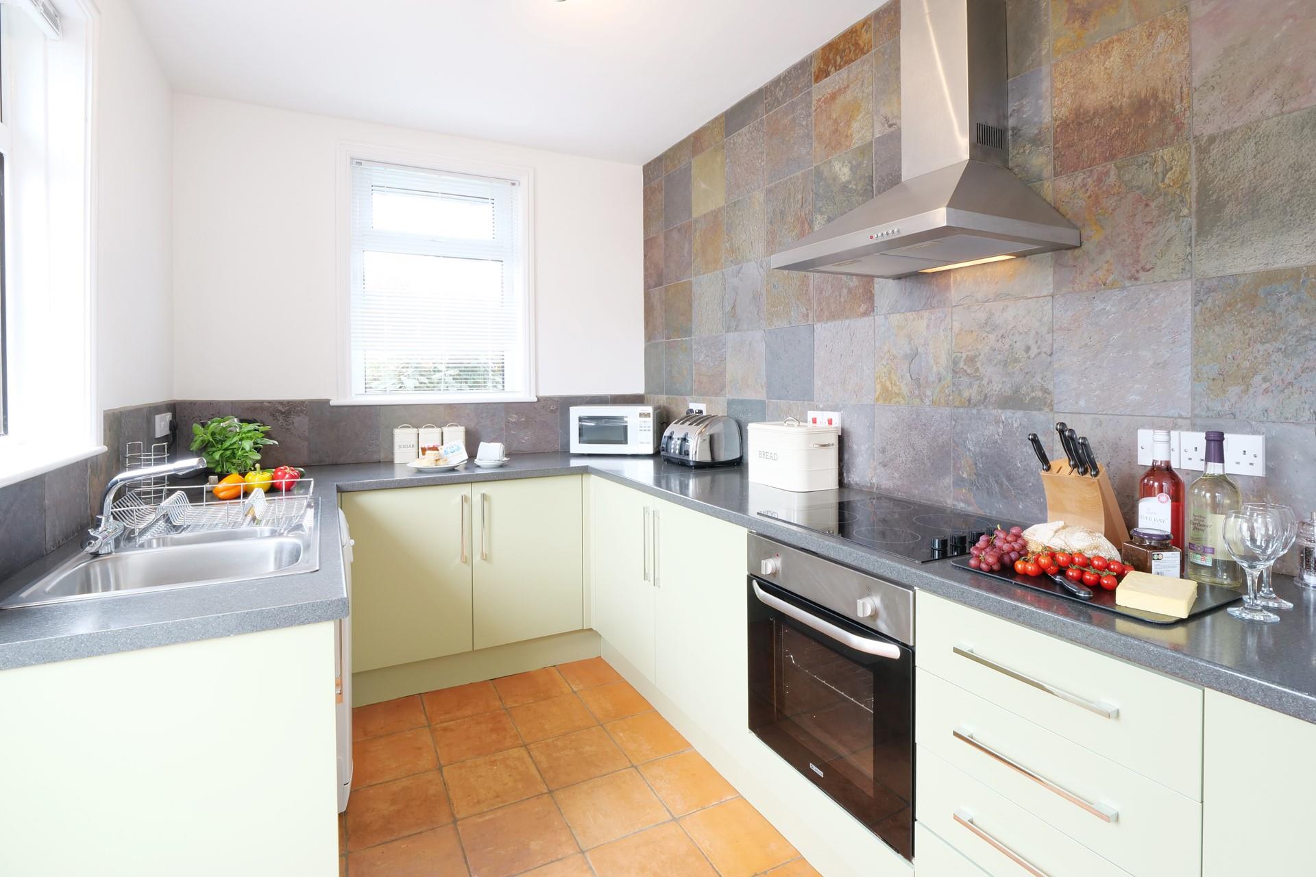 The kitchen has all the appliances you need to prepare and cook for the whole family.