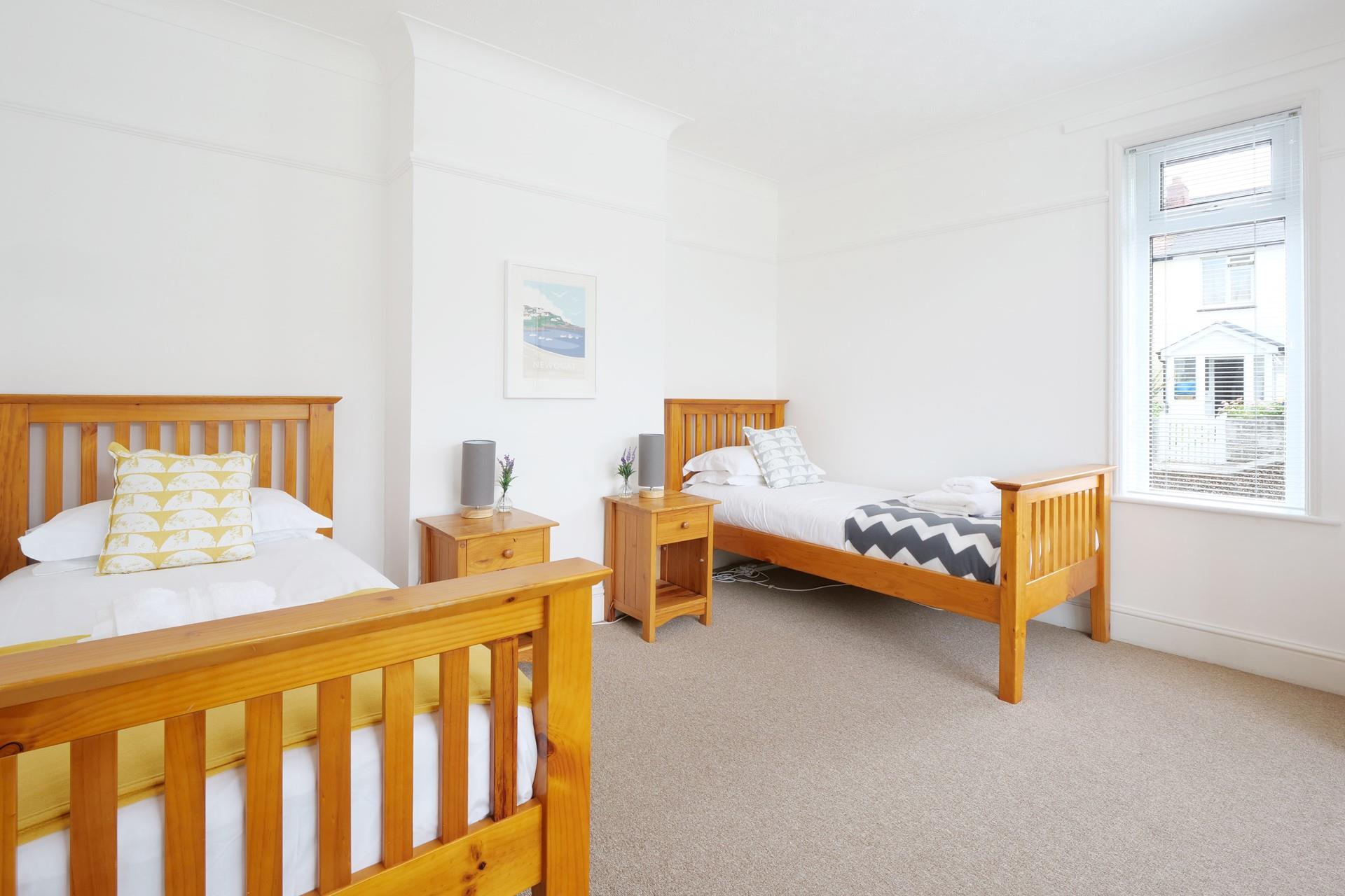 The spacious twin room provides a relaxing best to rest each evening.