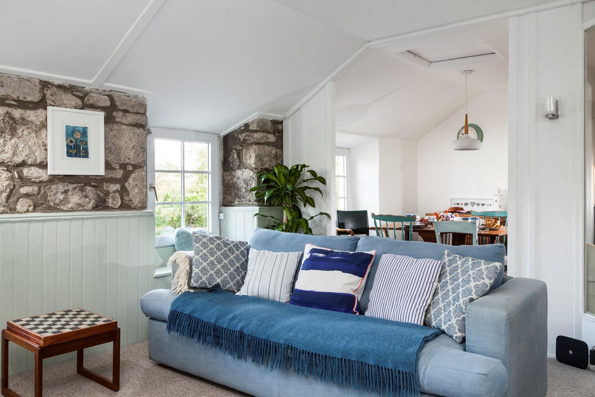 There is plenty of sofa space for the whole family to relax.