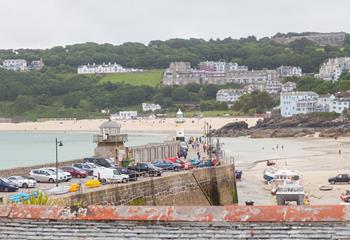 Watch the comings and goings of the harbour.