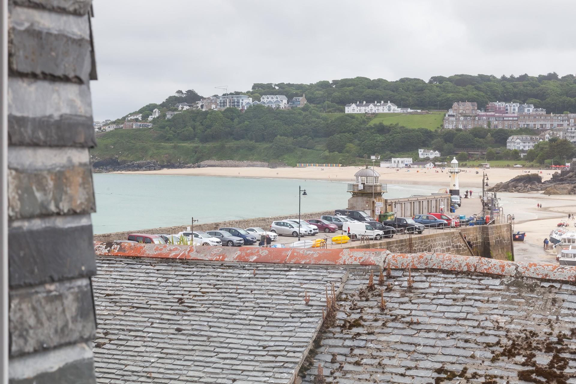 Enjoy views across to Porthminster beach. 