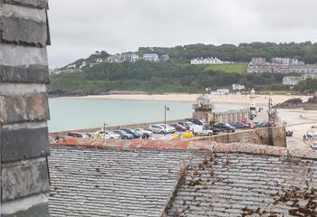 Enjoy views across to Porthminster beach. 