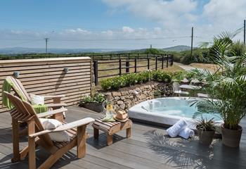 Soak up the sunshine and tranquillity whilst admiring the countryside views. 