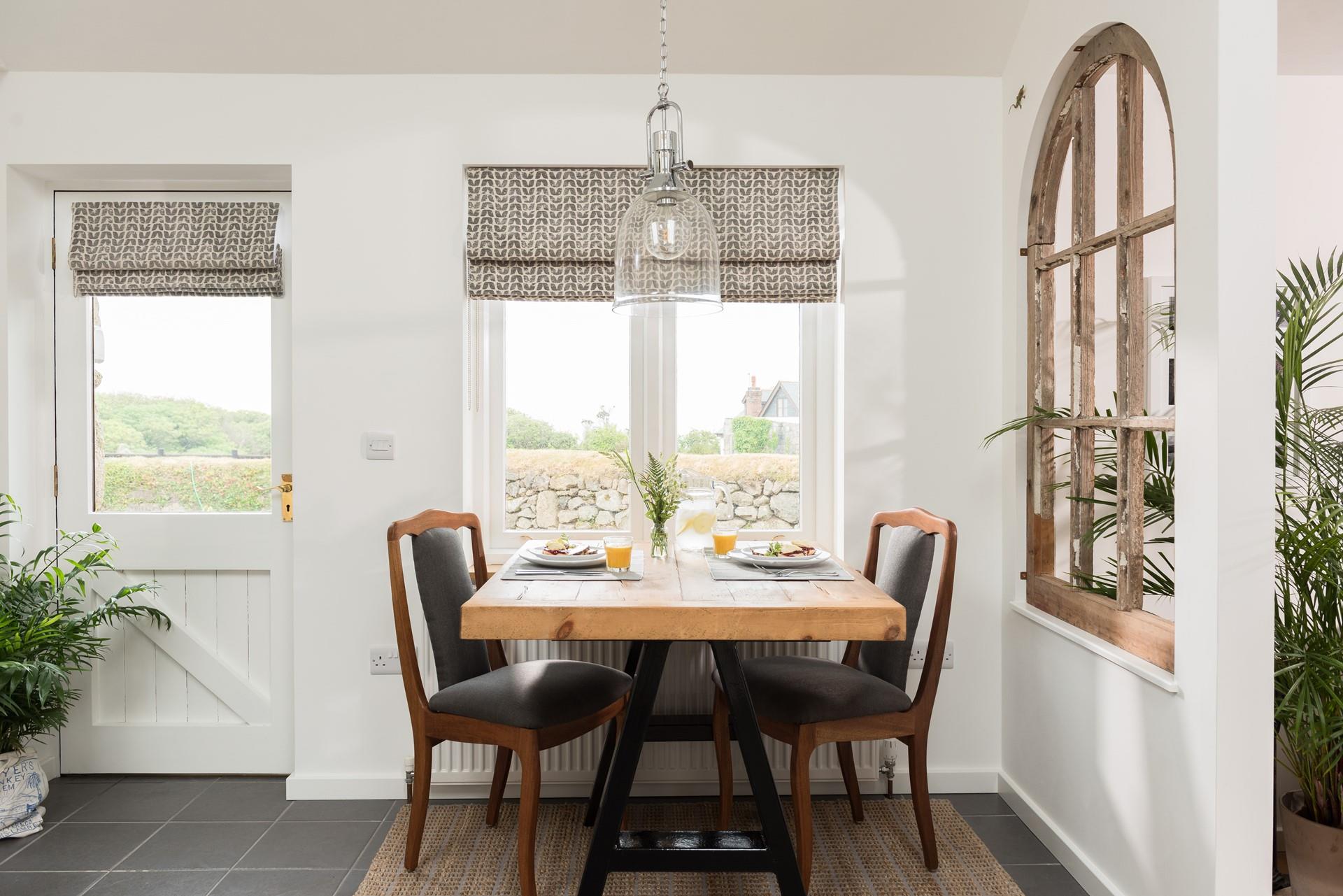 Enjoy an indulgent breakfast for two, overlooking the meadows. 