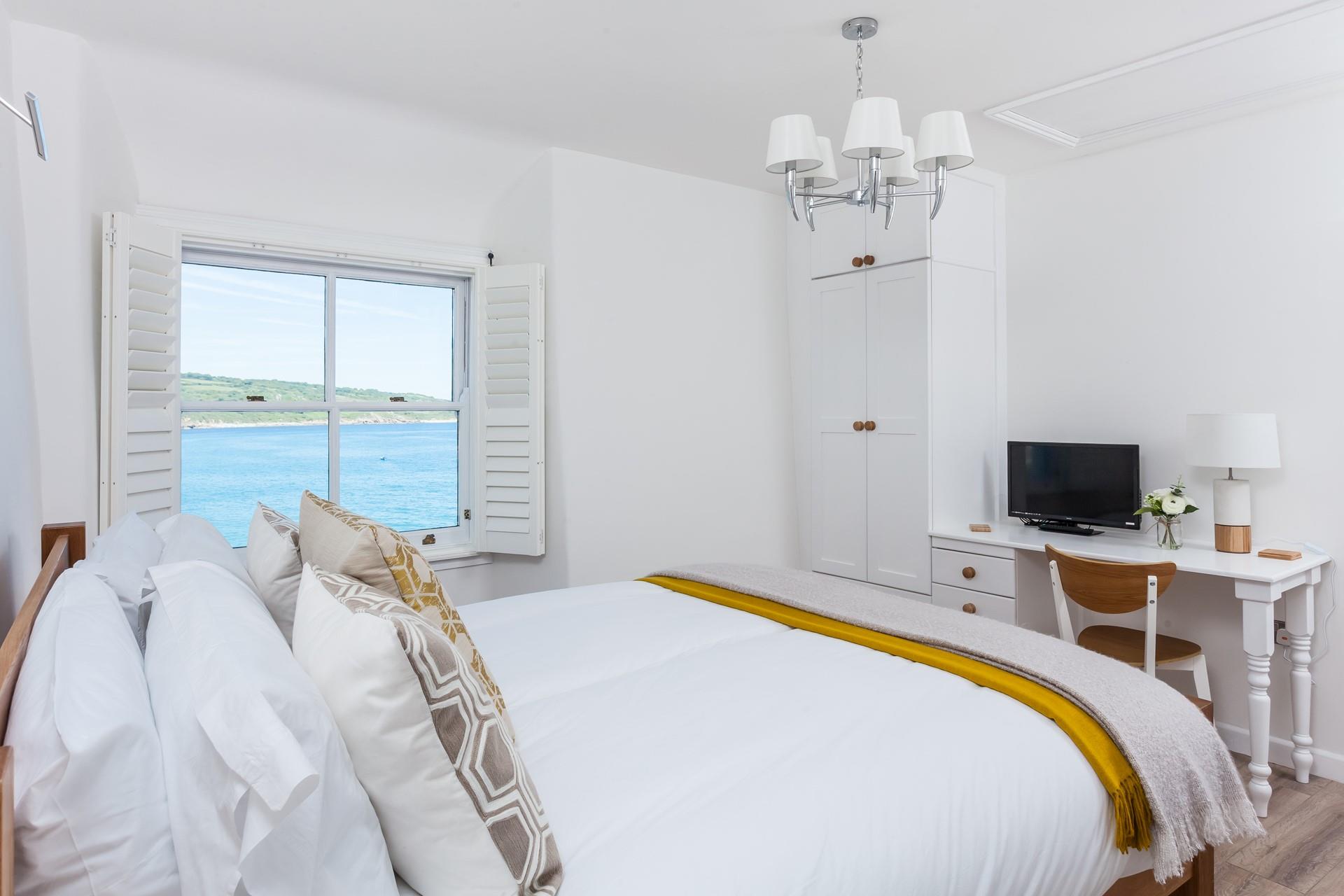 The bedroom has been beautifully and carefully designed with guest comfort in mind.