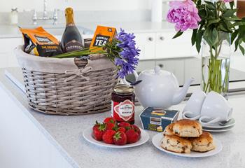 Indulge in some Cornish treats, perhaps a cream tea; jam first of course!