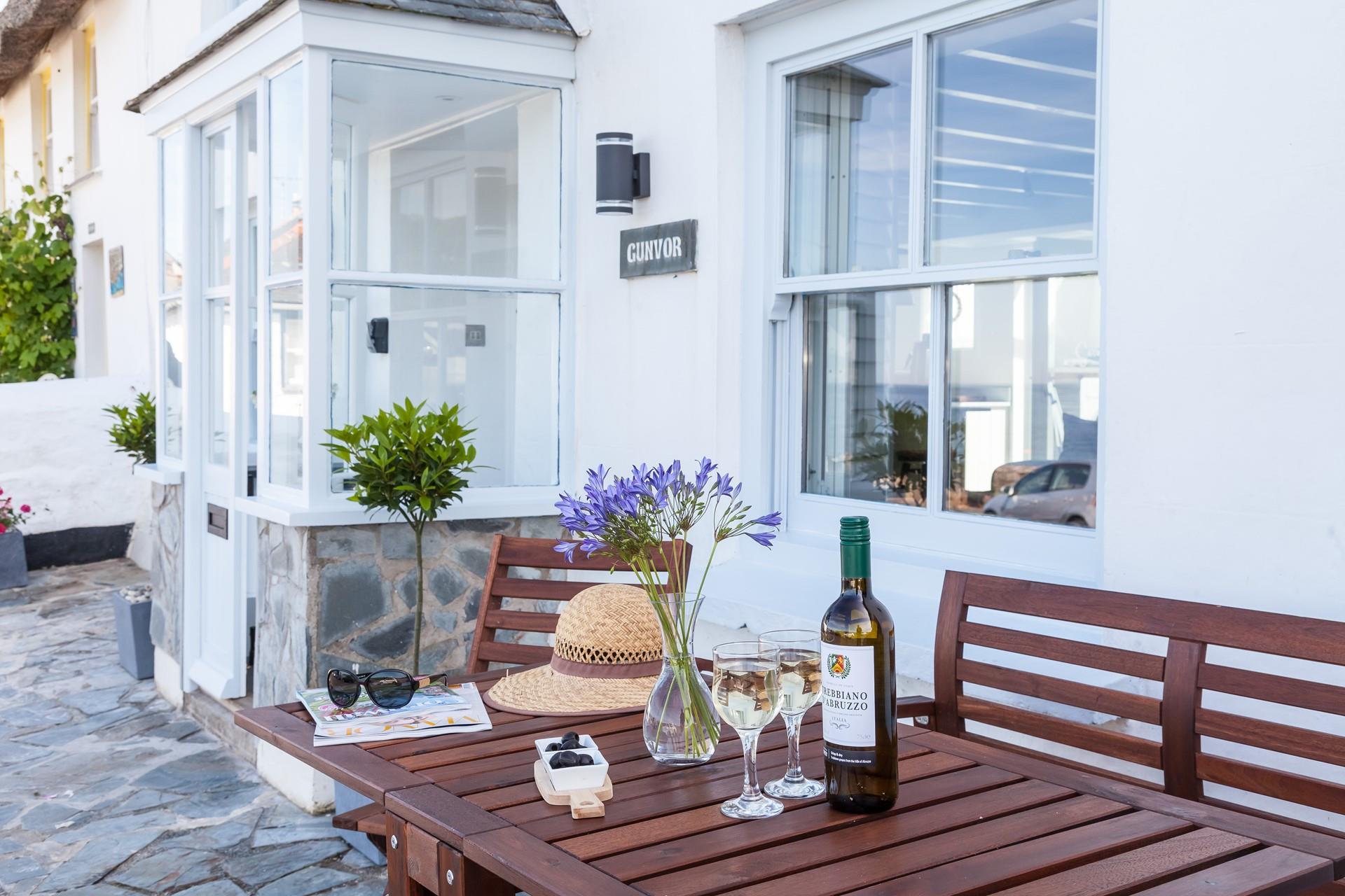 On those summer evenings, dine al fresco as you watch the sunset.