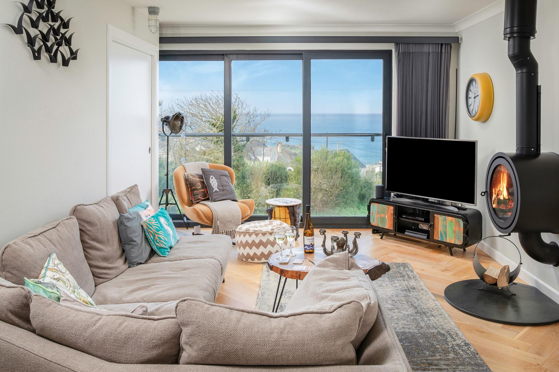 Snuggle up by the crackle of the woodburner in the evening.