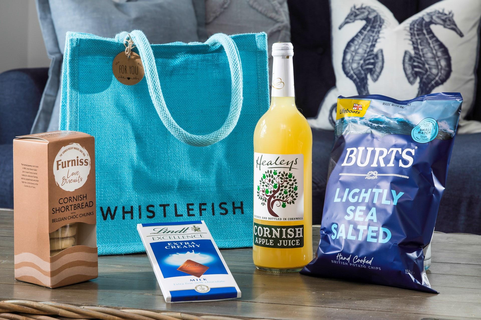 A tasty welcome pack awaits upon arrival. 