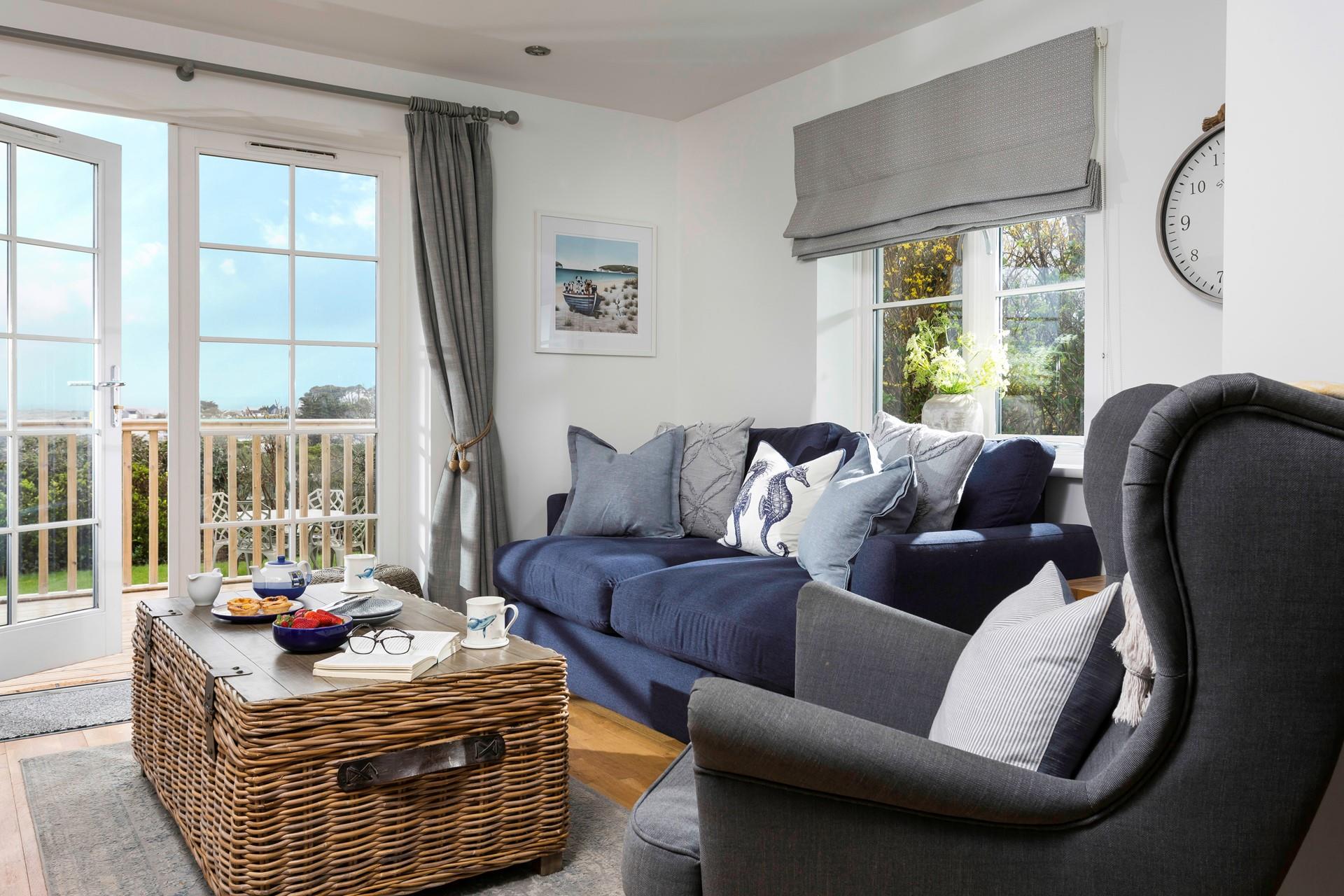 Pop the kettle on and relax in the quiet living room admiring the views with a cuppa.