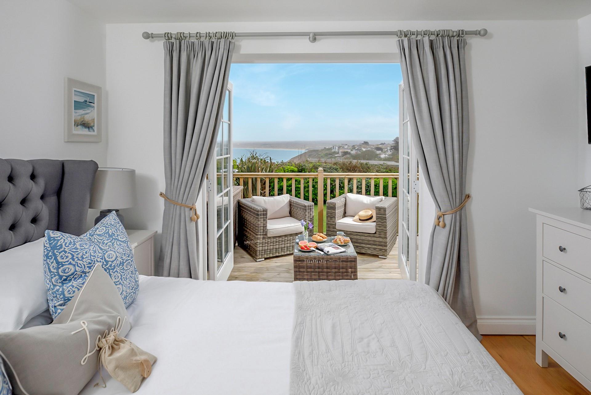 Enjoy a restful night's sleep with the ocean as your backdrop.