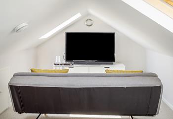 The smart TV in the snug area means there is a separate area for kids and adults to relax.