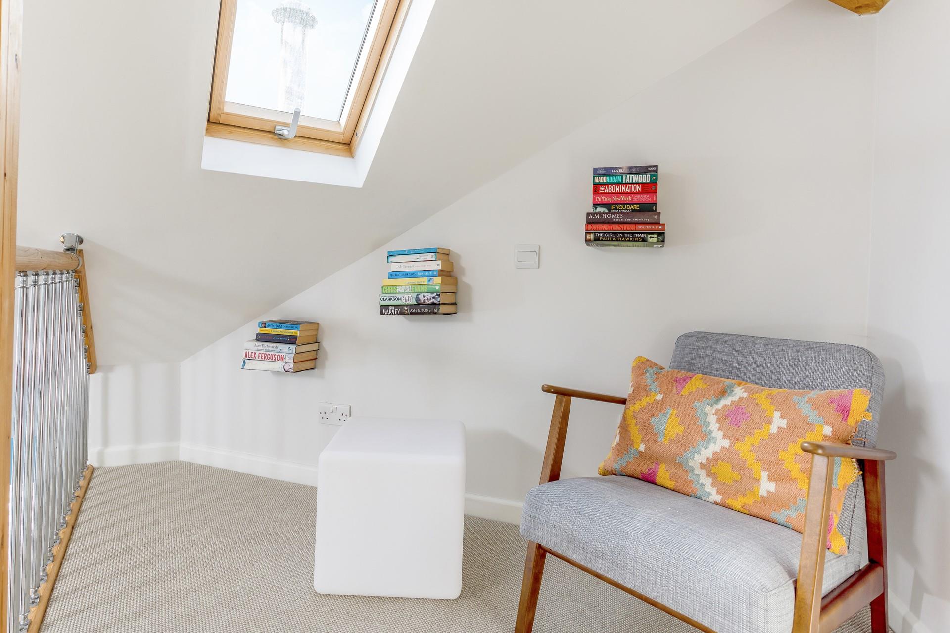 Watch the sun go down through the porthole window on the mezzanine level.