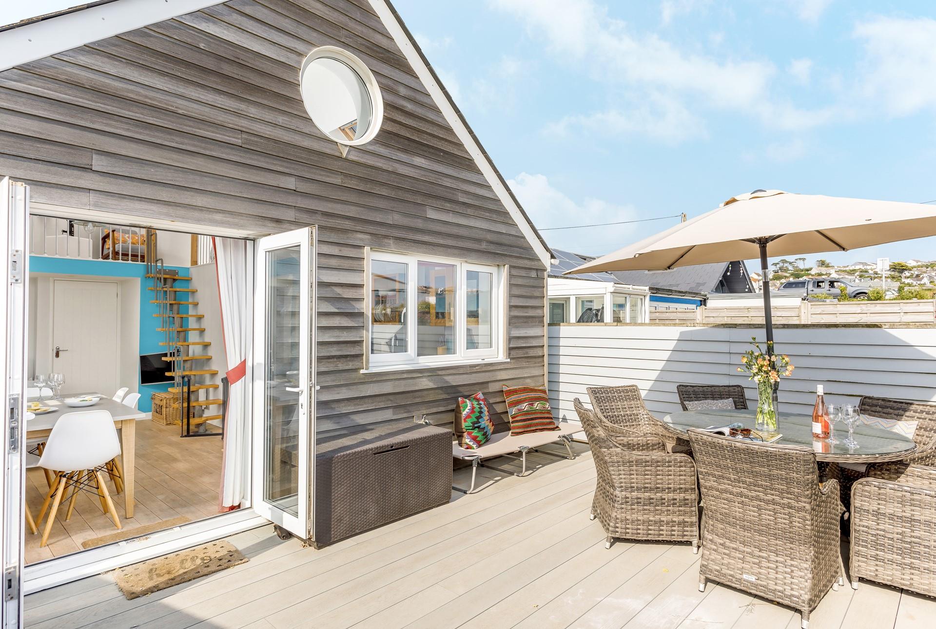 Step out onto the patio for a lazy afternoon sipping wine in the sun.