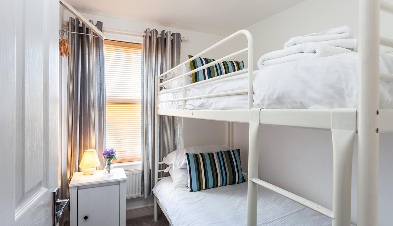 Bedroom 3 has bunk beds perfect for the little ones.