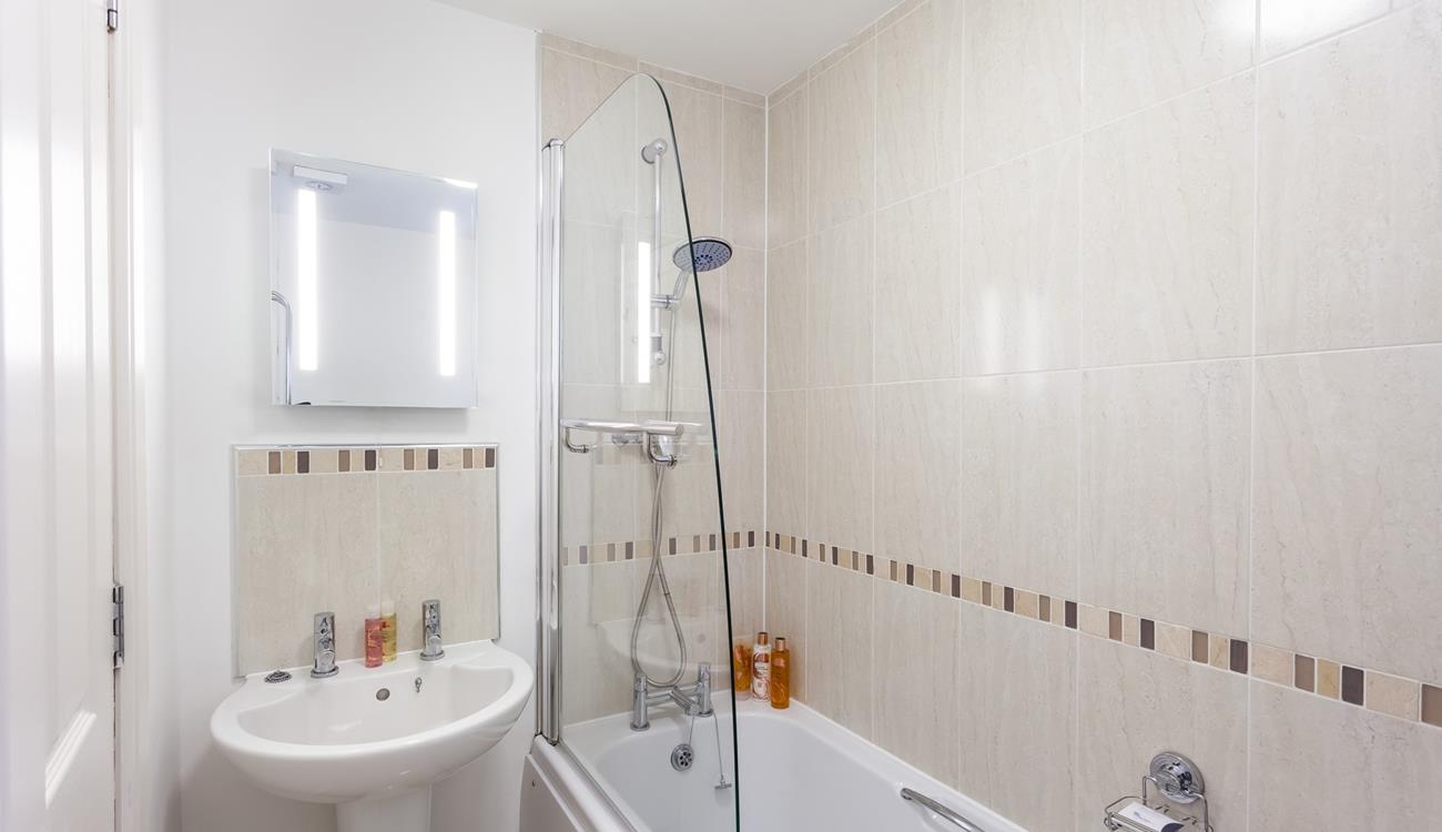 The bath is perfect for indulging in a hot soak with lots of bubbles after a day sunbathing on the beach!