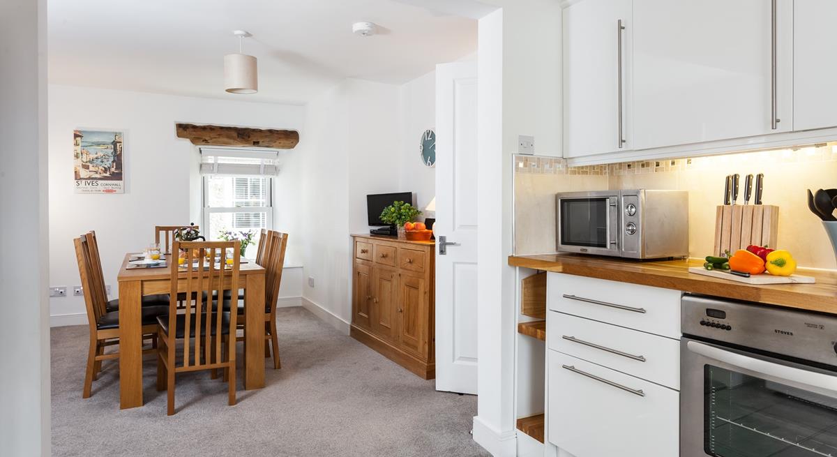 The open plan living makes it easy to socialise with your nearest and dearest. 