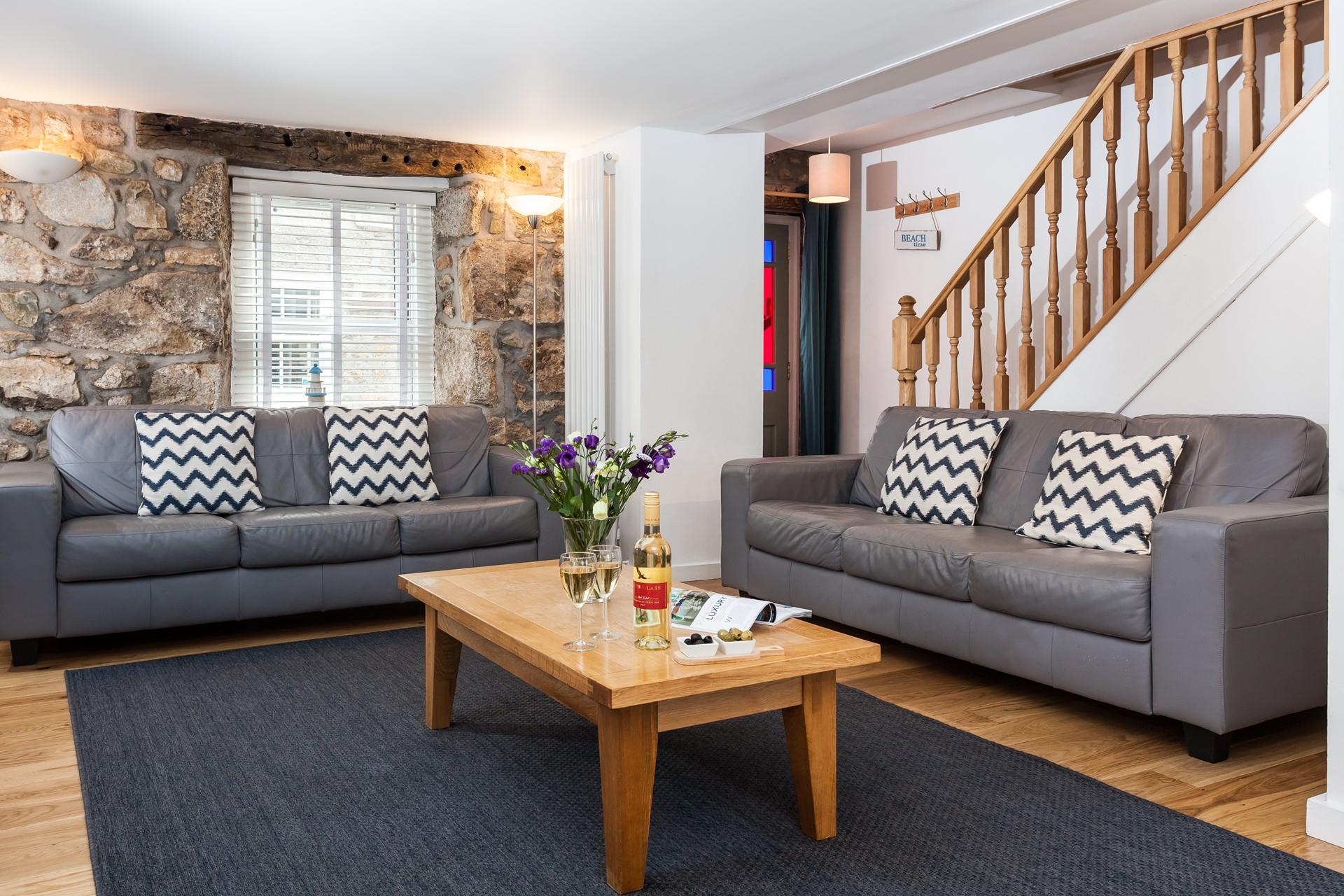 Grab a glass of your favourite drink and settle down for the evening in this welcoming space.