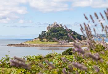 Breathtaking views of the iconic St Michael's Mount from the garden. 
