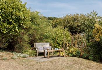 There are plenty of areas to relax in the garden.